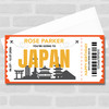 Going To Japan Skyline Personalised Gift Voucher Surprise Trip Holiday Ticket