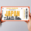 Going To Japan Skyline Personalised Gift Voucher Surprise Trip Holiday Ticket