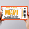 Going To Miami Skyline Personalised Gift Voucher Surprise Trip Holiday Ticket