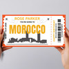 Going To Morocco Skyline Personalised Gift Voucher Surprise Trip Holiday Ticket
