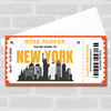 Going To New York Skyline Personalised Gift Voucher Surprise Trip Holiday Ticket