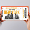 Going To New York Skyline Personalised Gift Voucher Surprise Trip Holiday Ticket