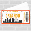 Going To Orlando Skyline Personalised Gift Voucher Surprise Trip Holiday Ticket