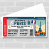 Going To Paris France Boarding Personalised Gift Voucher Surprise Trip Ticket