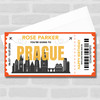 Going To Prague Skyline Personalised Gift Voucher Surprise Trip Holiday Ticket