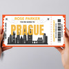 Going To Prague Skyline Personalised Gift Voucher Surprise Trip Holiday Ticket