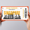Going To Singapore Skyline Pass Personalised Gift Voucher Surprise Trip Ticket