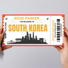 Going To South Korea Skyline Personalised Gift Voucher Surprise Trip Ticket