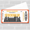Going To Stockholm Skyline Pass Personalised Gift Voucher Surprise Trip Ticket