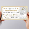 Murder Mystery Thames Dinner Cruise Personalised Gift Voucher Surprise Ticket