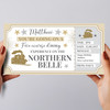 Steam Train Northern Belle Stars Gold Personalised Gift Voucher Surprise Ticket