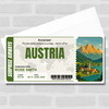 Trip To Austria Pass Personalised Gift Voucher Surprise Trip Holiday Ticket