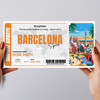 Trip To Barcelona Pass Personalised Gift Voucher Surprise Trip Holiday Ticket