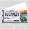 Trip To Budapest Pass Personalised Gift Voucher Surprise Trip Holiday Ticket