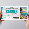Trip To Cannes Pass Personalised Gift Voucher Surprise Trip Holiday Ticket
