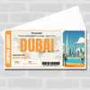 Trip To Dubai Arab Emirates Personalised Gift Voucher Surprise Trip Ticket