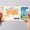 Trip To Dubai Arab Emirates Personalised Gift Voucher Surprise Trip Ticket