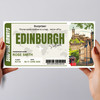 Trip To Edinburgh Scotland Pass Personalised Gift Voucher Surprise Trip Ticket
