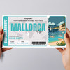 Trip To Mallorca Pass Personalised Gift Voucher Surprise Trip Holiday Ticket