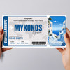 Trip To Mykonos Pass Personalised Gift Voucher Surprise Trip Holiday Ticket