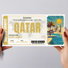 Trip To Qatar Pass Personalised Gift Voucher Surprise Trip Holiday Ticket