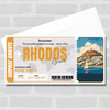 Trip To Rhodos Greece Personalised Gift Voucher Surprise Trip Holiday Ticket