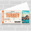 Trip To Turkey Pass Personalised Gift Voucher Surprise Trip Holiday Ticket