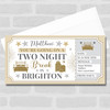Two Night Break Brighton Personalised Gift Voucher Surprise Trip Holiday Ticket