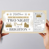 Two Night Break Brighton Personalised Gift Voucher Surprise Trip Holiday Ticket