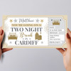 Two Night Break Cardiff Personalised Gift Voucher Surprise Trip Holiday Ticket