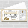 Two Night Cabin In Woods Escape Personalised Gift Voucher Surprise Trip Ticket