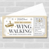 Wing Walking Flying Stars Gold Personalised Gift Voucher Surprise Ticket