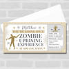 Zombie Uprising Experience Stars Gold Personalised Gift Voucher Surprise Ticket