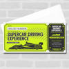 Supercar Driving Experience Personalised Surprise Ticket Gift Voucher