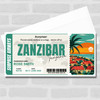 Zanzibar Tanzania Pass Personalised Gift Voucher Surprise Trip Holiday Ticket