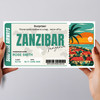 Zanzibar Tanzania Pass Personalised Gift Voucher Surprise Trip Holiday Ticket