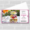 Afternoon Tea Pink Personalised Surprise Ticket Gift Voucher
