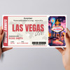 Las Vegas Boarding Pass Personalised Gift Voucher Surprise Trip Holiday Ticket