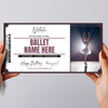 Ballet Show Theatre Personalised Surprise Ticket Gift Voucher