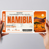 Namibia Boarding Pass Personalised Gift Voucher Surprise Trip Holiday Ticket