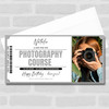 Photography Course Personalised Surprise Ticket Gift Voucher