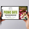 Picnic Date Personalised Surprise Ticket Gift Voucher
