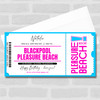 Blackpool Pleasure Beach Personalised Surprise Ticket Gift Voucher