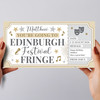 Edinburgh Festival Fringe Stars Gold Personalised Surprise Ticket Gift Voucher
