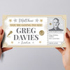 Greg Davies Comedy Show Stars Gold Personalised Surprise Ticket Gift Voucher