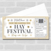 Hay Festival Stars Gold Personalised Surprise Ticket Gift Voucher