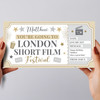 London Short Film Festival Stars Gold Personalised Surprise Ticket Gift Voucher