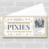 Pixies Concert Stars Gold Personalised Surprise Ticket Gift Voucher