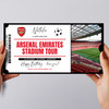 Stadium Tour For Football Fan Personalised Surprise Ticket Gift Voucher