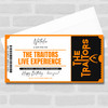 The Traitors Live Experience Personalised Surprise Ticket Gift Voucher
